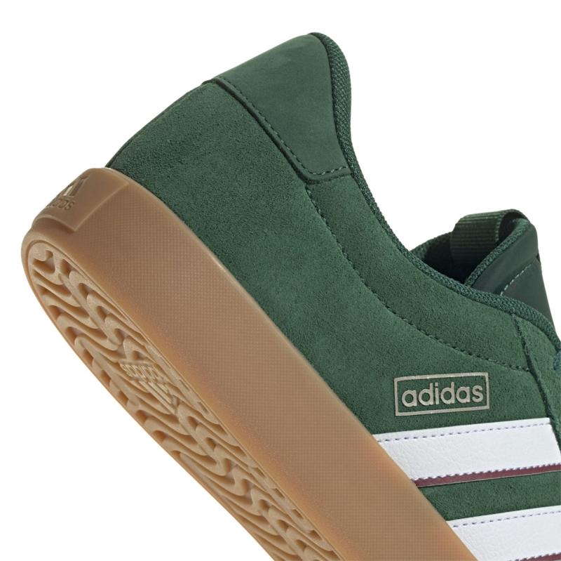SUEDE-LEATHER    DK.GREEN/WHITE/BURGUNDY
