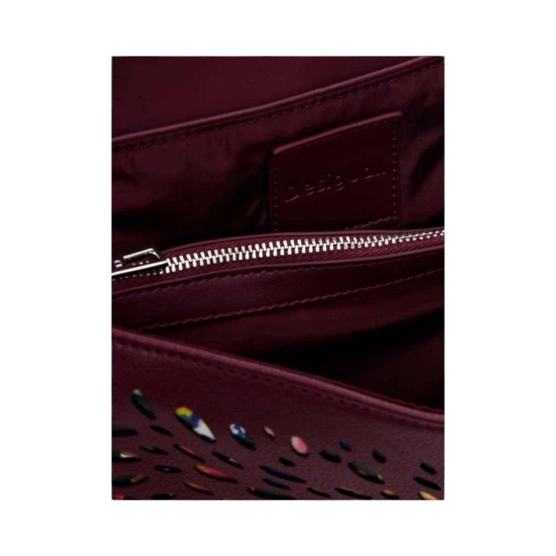 SYN.LEATHER-TXT  BORDEAUX/MULTI