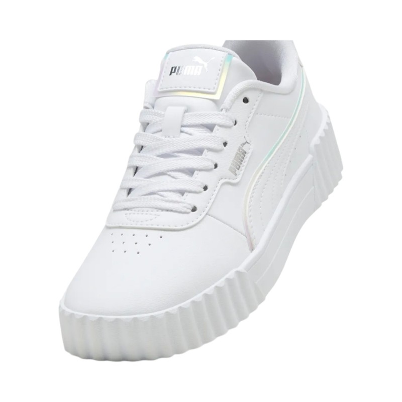 HOLO-SYN.LEATHER WHITE-SILVER-MIST