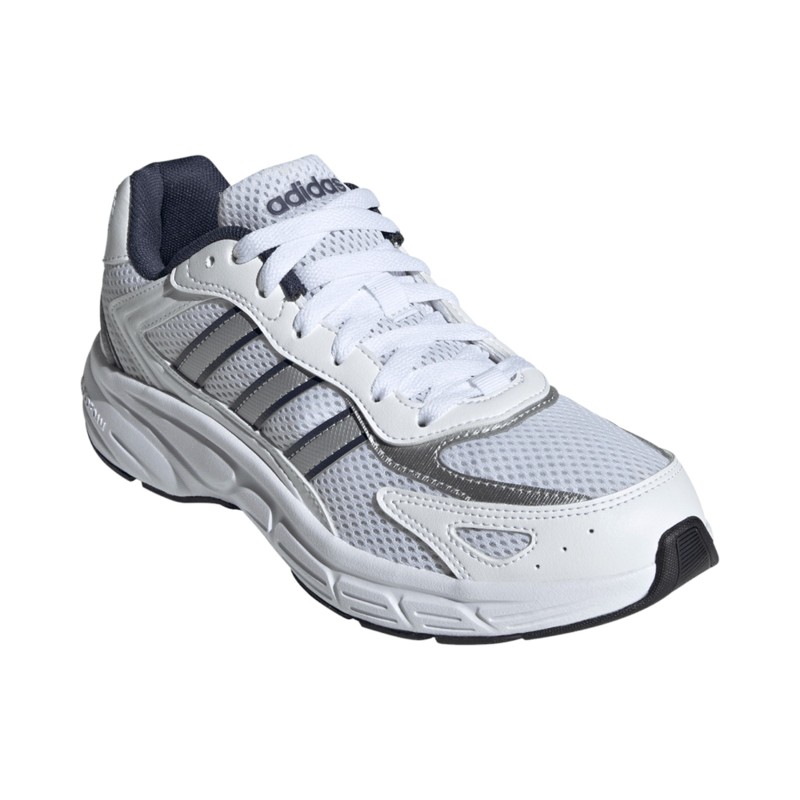 MESH/SYN.LEATHER WHITE/NAVY/SILVER MET