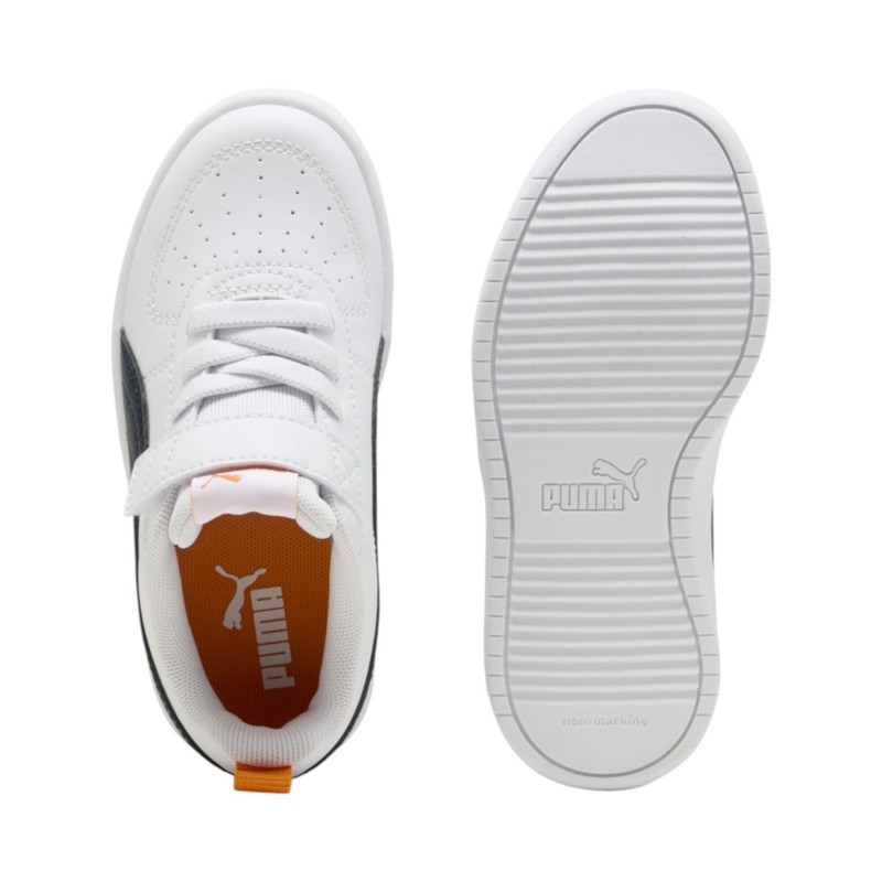 SYN.LEATHER      WHITE-NAVY-DK.POPPY