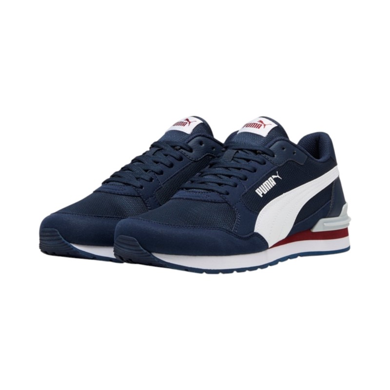 SUEDE/MESH       NAVY-WHITE-RED-GRAY