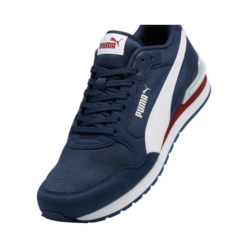 SUEDE/MESH       NAVY-WHITE-RED-GRAY