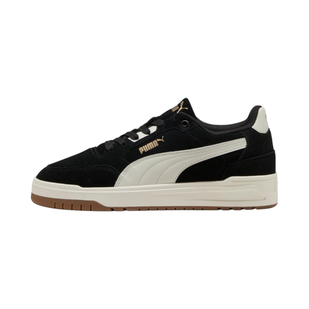 SUEDE-SYN.LEA    BLK-GRAY-GOLD