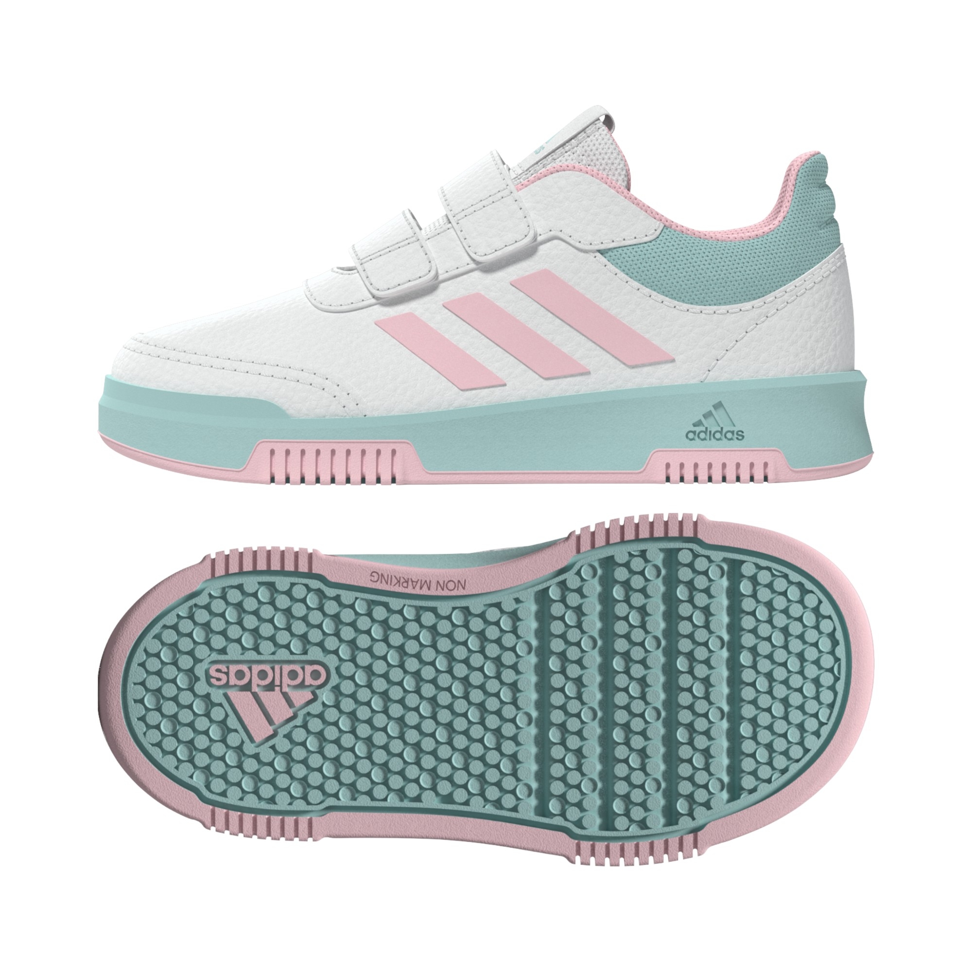SYN LEATHER      WHITE/PINK/AQUA