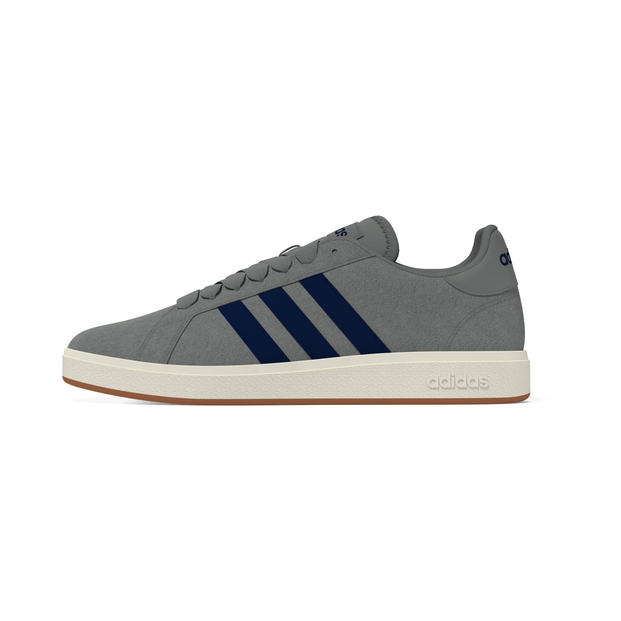 SUEDE-SYNLEA     GREY/DK.BLUE/OFFWHT