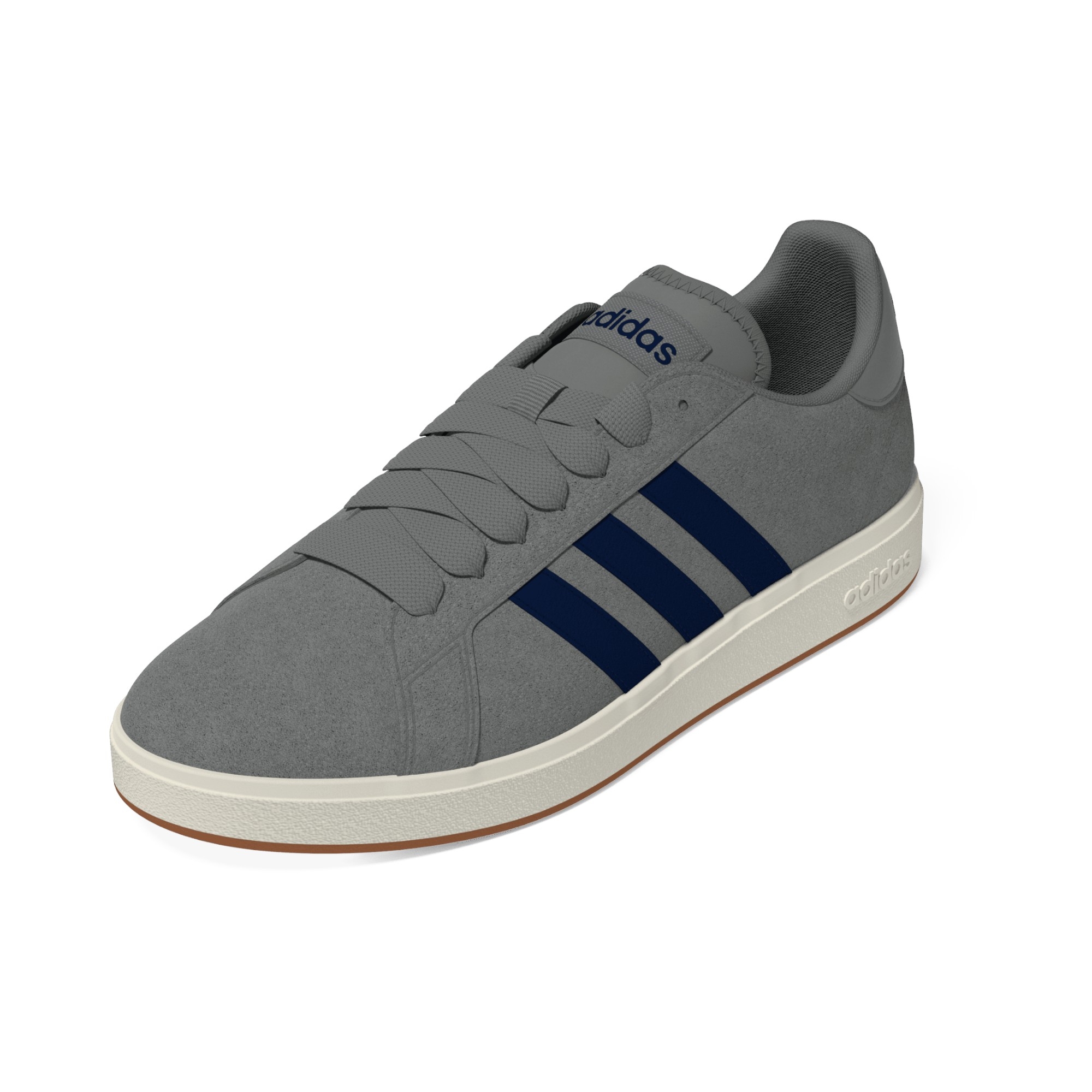 SUEDE-SYNLEA     GREY/DK.BLUE/OFFWHT