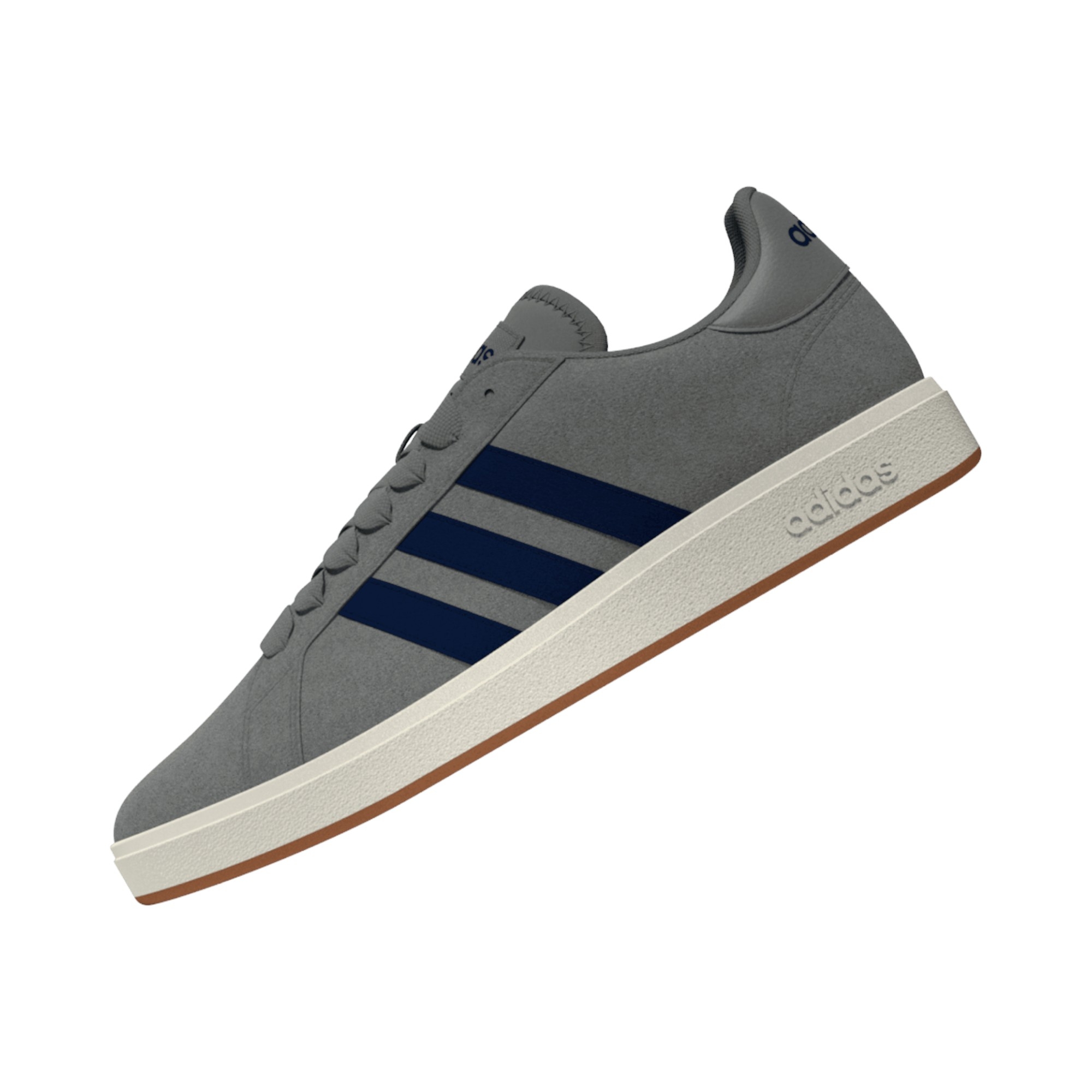 SUEDE-SYNLEA     GREY/DK.BLUE/OFFWHT