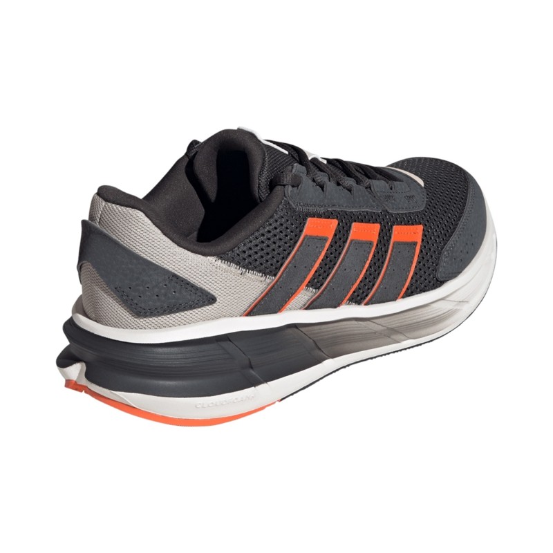 TXT-SYN.LEATHER  CARBON/ORANGE