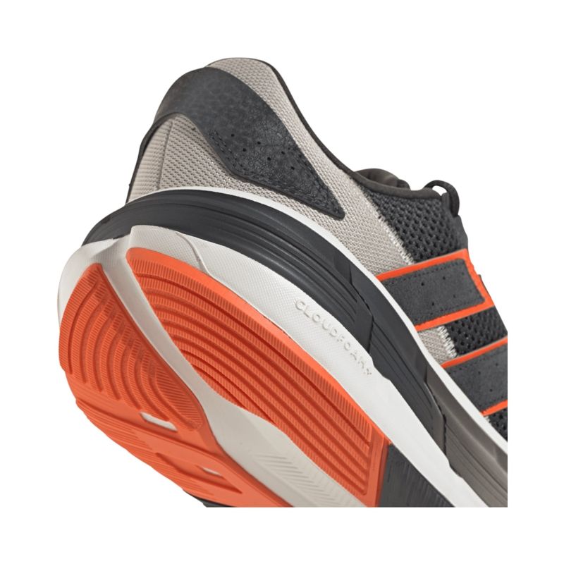 TXT-SYN.LEATHER  CARBON/ORANGE