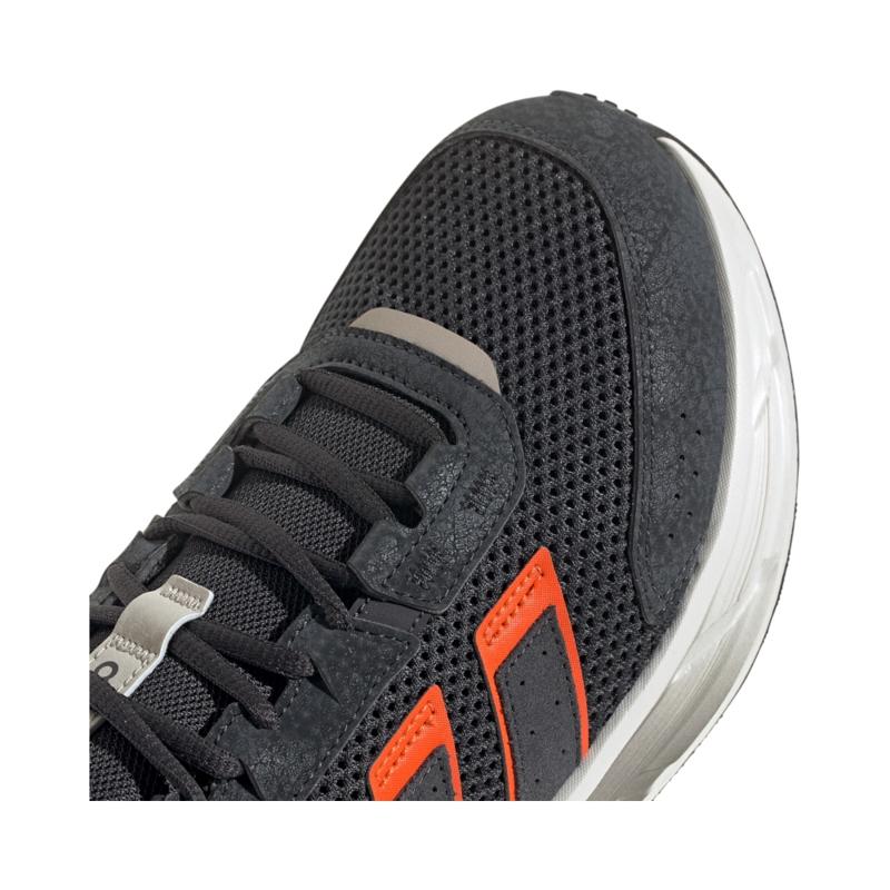 TXT-SYN.LEATHER  CARBON/ORANGE