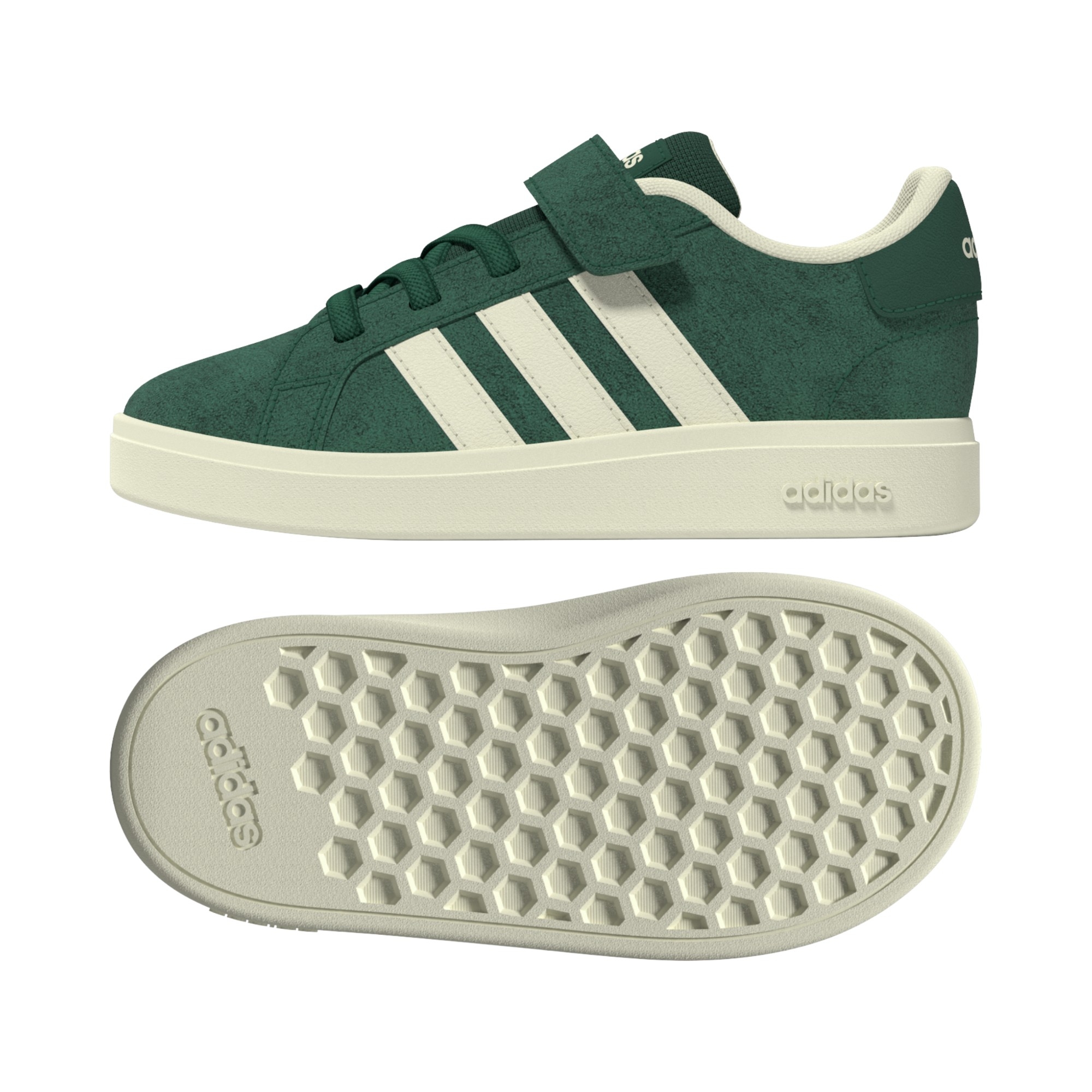 SUEDE-SYNLEA     GREEN/OFFWHT/BLACK