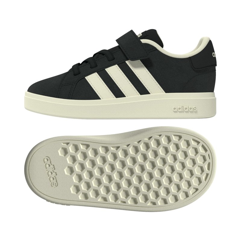 SUEDE-SYNLEA     BLACK/OFFWHT/WHITE