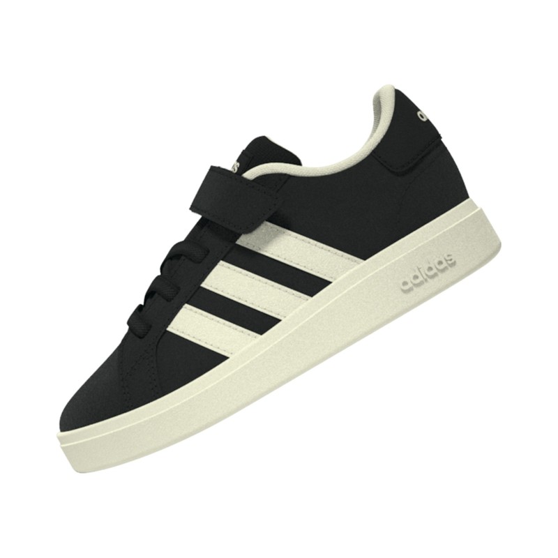 SUEDE-SYNLEA     BLACK/OFFWHT/WHITE