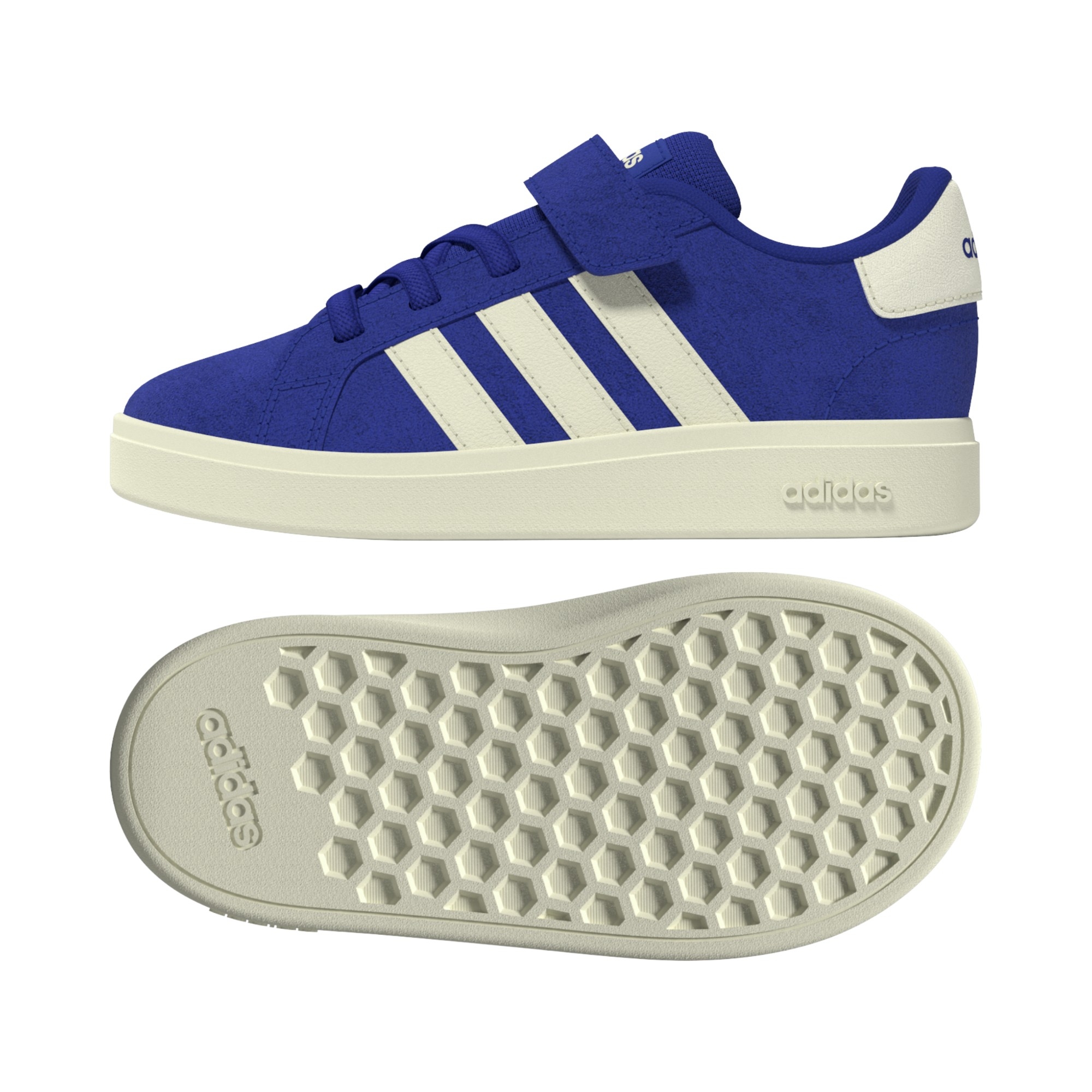 SUEDE-SYNLEA     BLUE/OFFWHT/BLACK