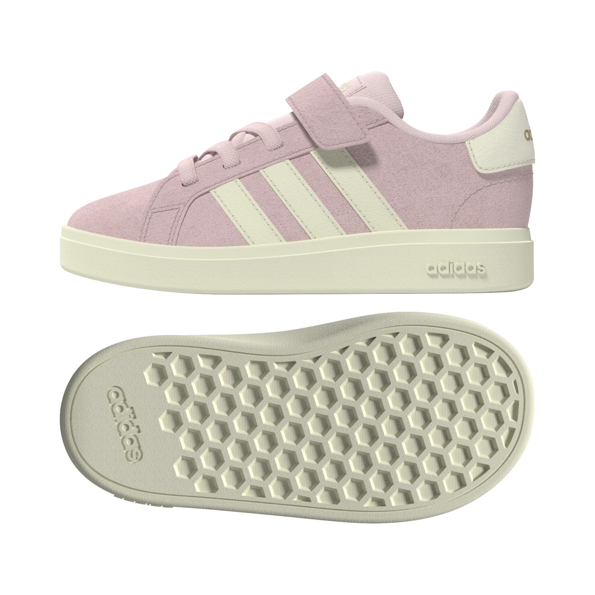 SUEDE-SYNLEA     PINK/OFF WHITE/WHITE