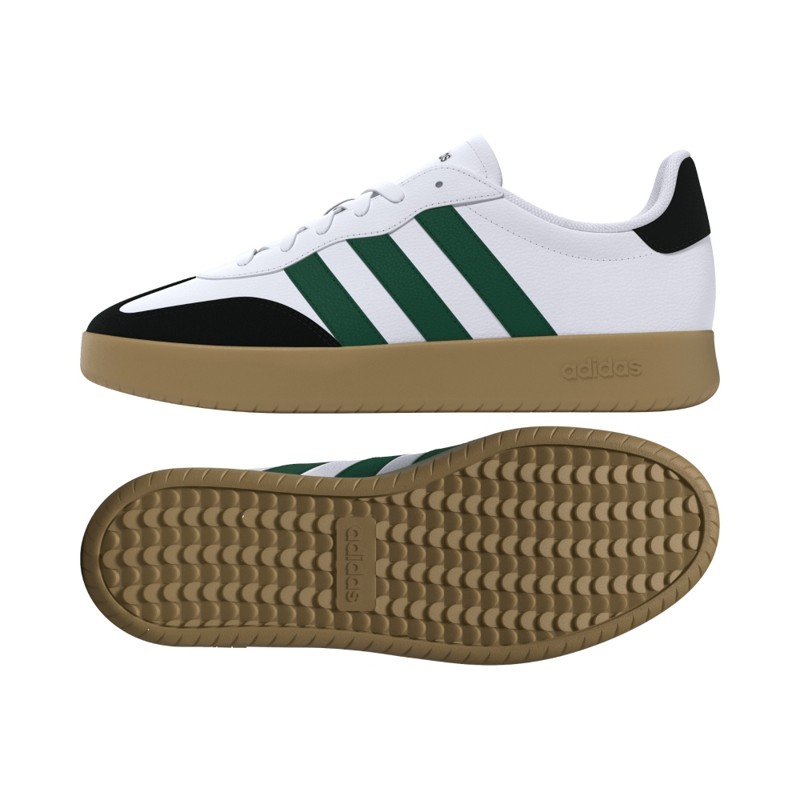 SYN LEATHER      WHT/GREEN/BLK