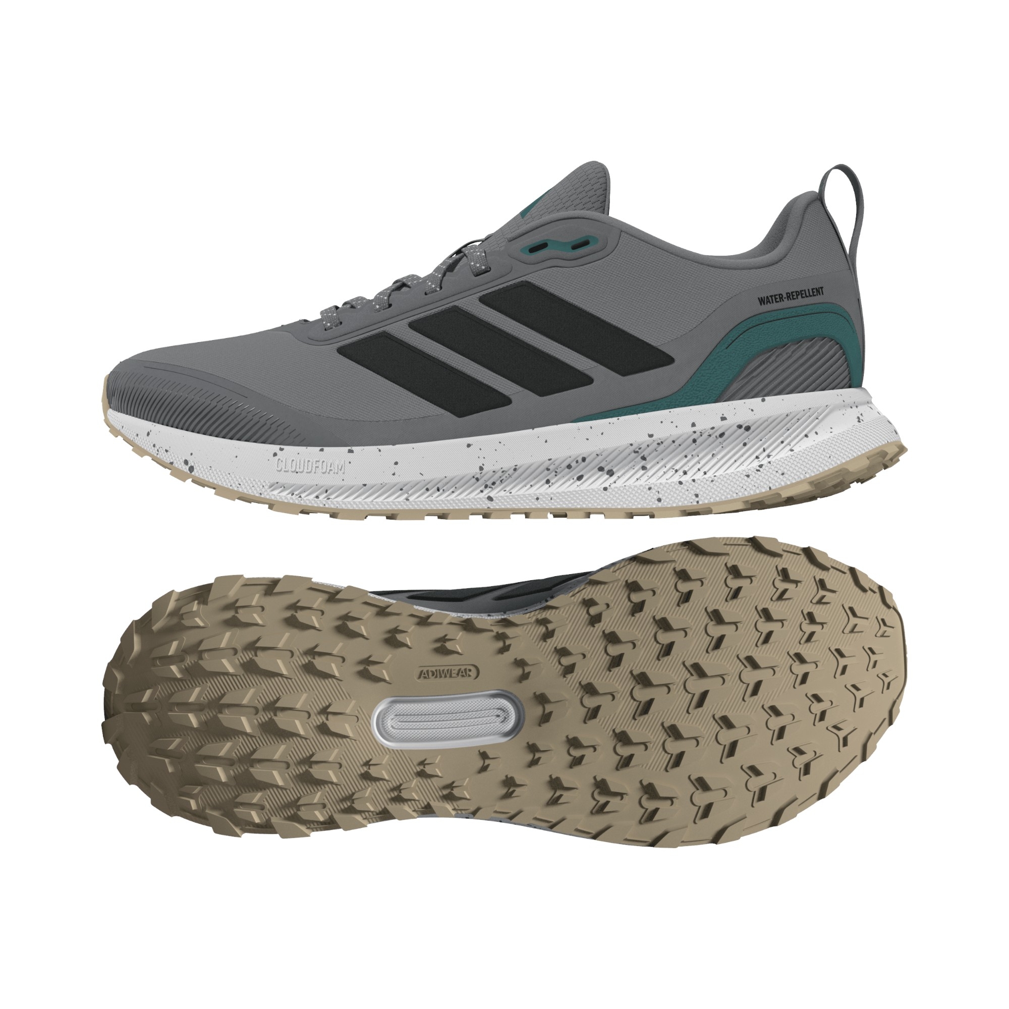TEXTILE-SYNTH    GREY/BLACK/PREL.TEAL