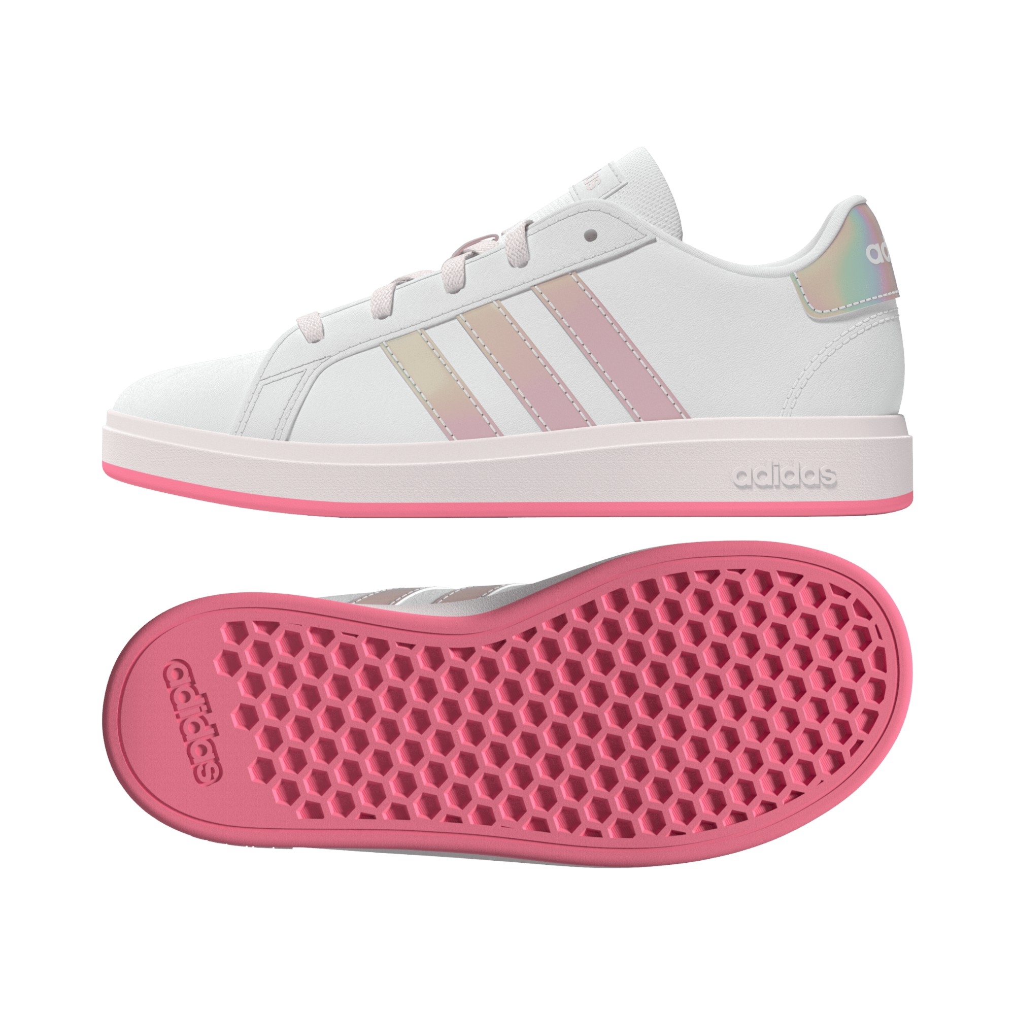 SYN LEATHER      WHT/PINK/PINK