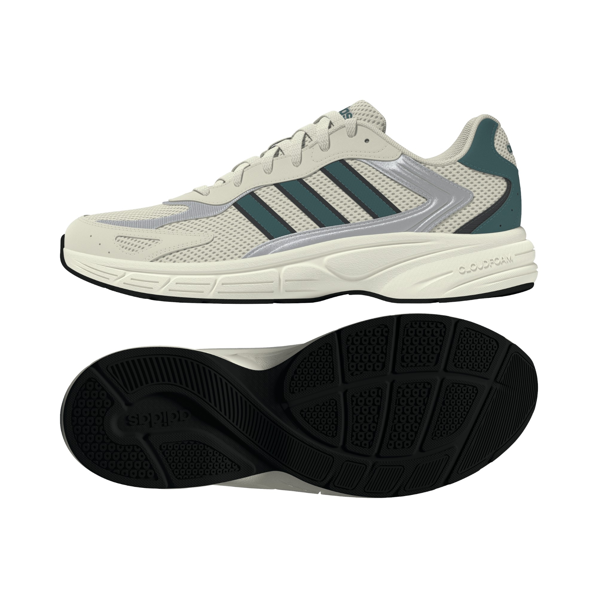 MESH/SYN.LEATHER GREY/PREL.TEAL/SILVER