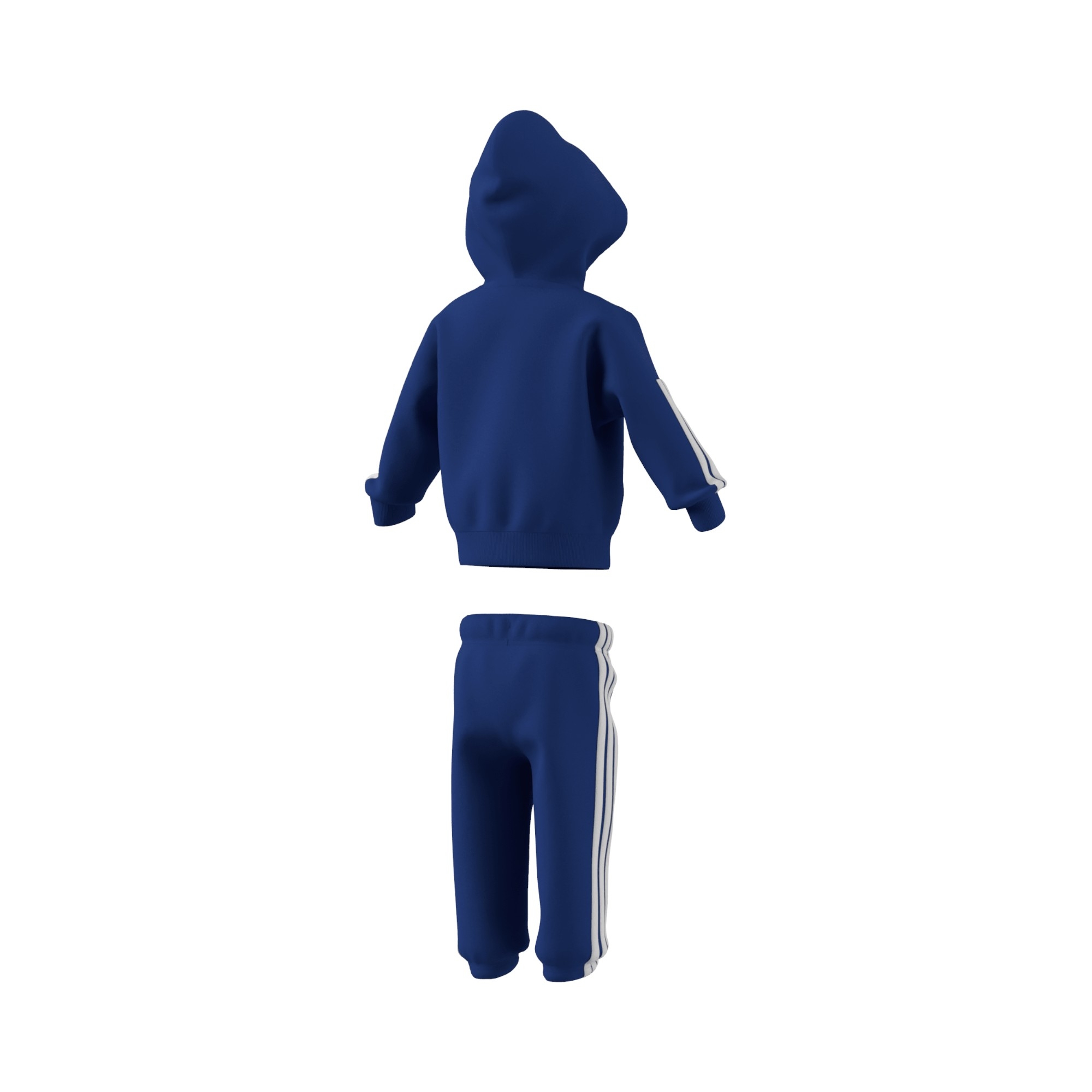 COT.FLEECE       BLUE/WHITE