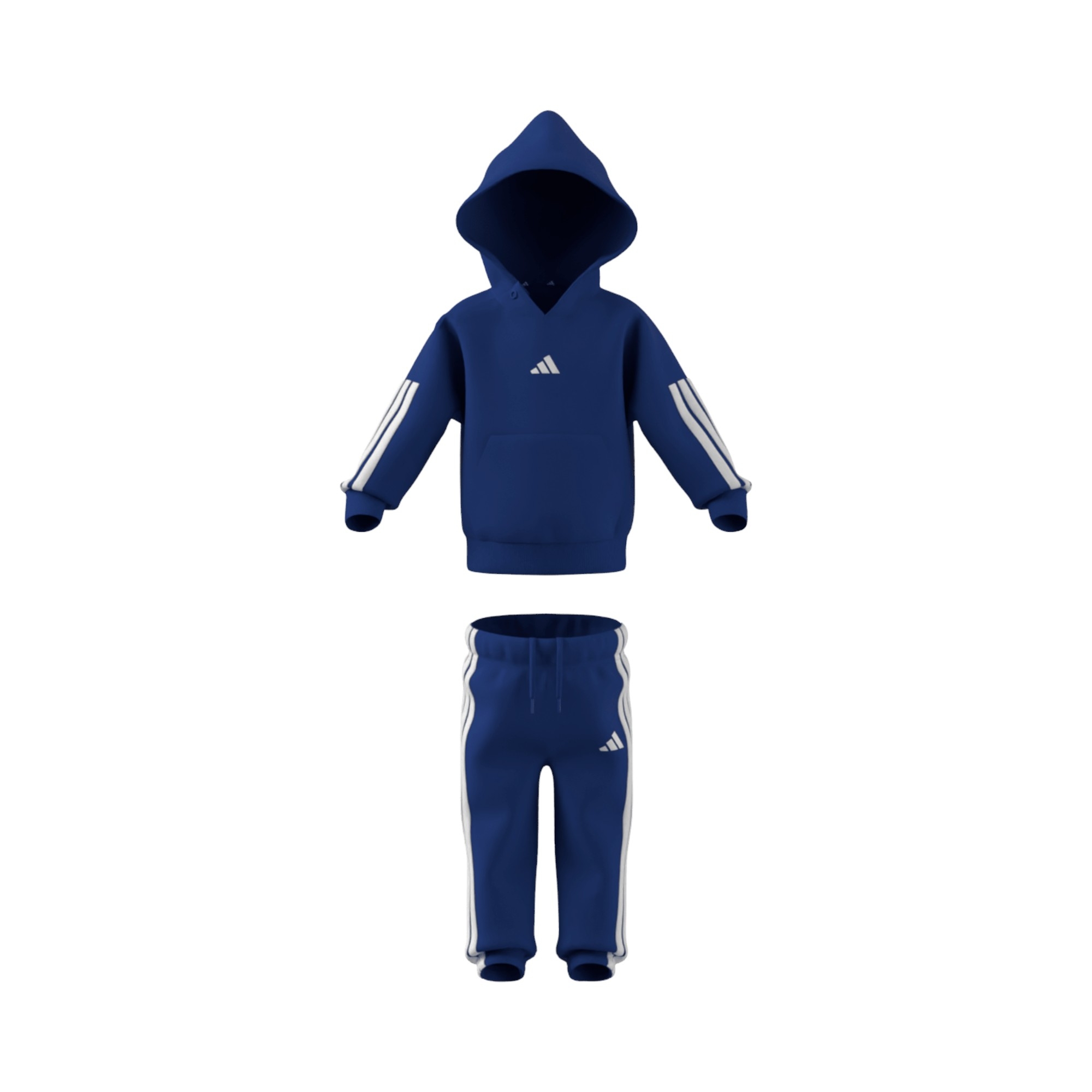 COT.FLEECE       BLUE/WHITE