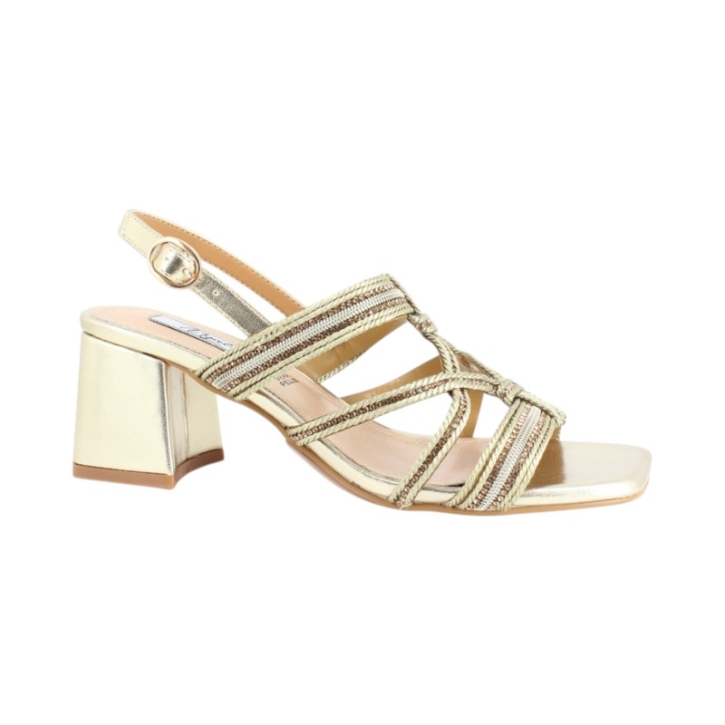 Sandalo con intreccio 