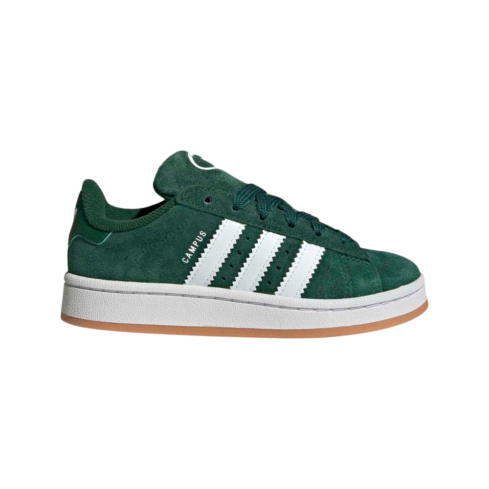 SUEDE-SYNLEATHER GREEN/WHT/GUM