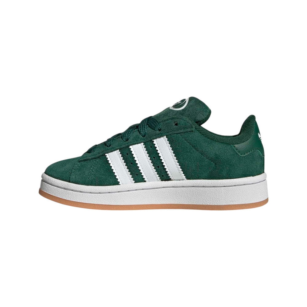 SUEDE-SYNLEATHER GREEN/WHT/GUM