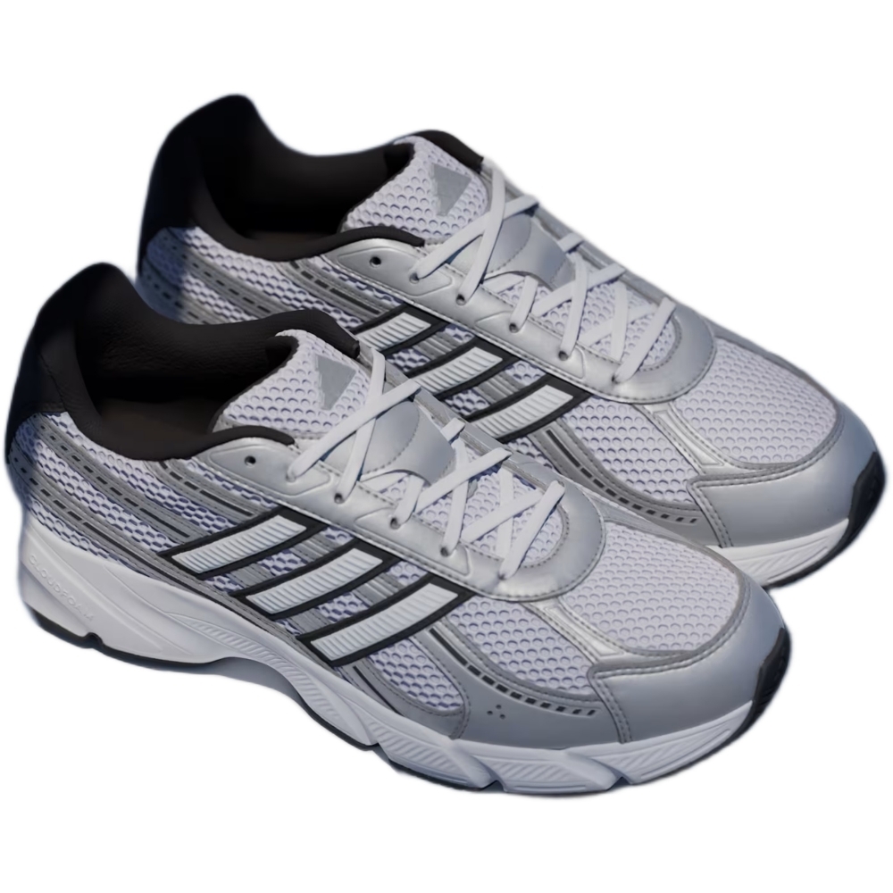 MESH-SYN.LEATHER WHT/BLK